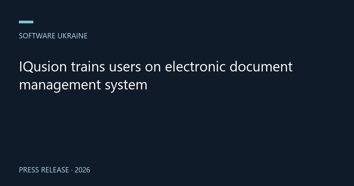 IQusion trains users on electronic document management system