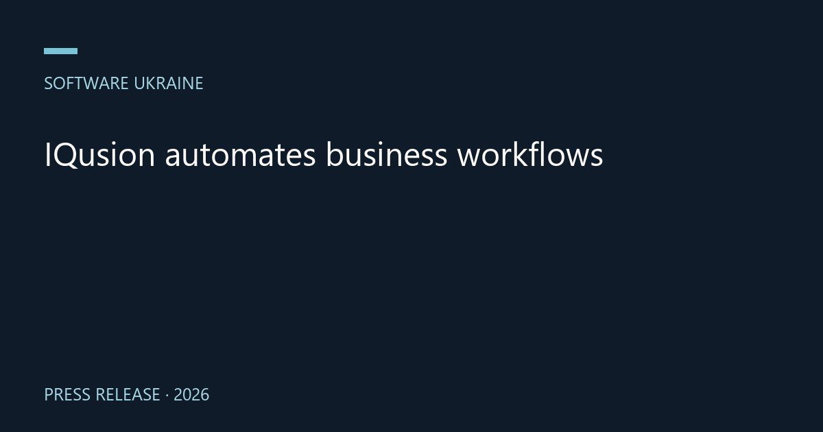 IQusion automates business workflows