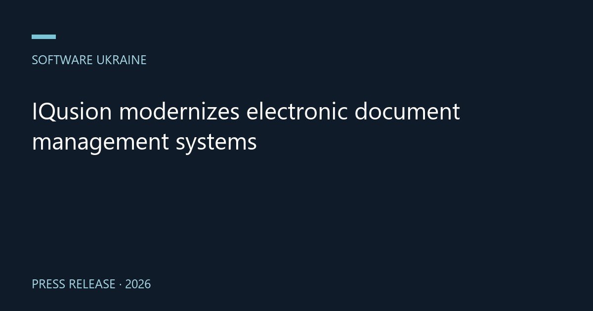 IQusion modernizes electronic document management systems