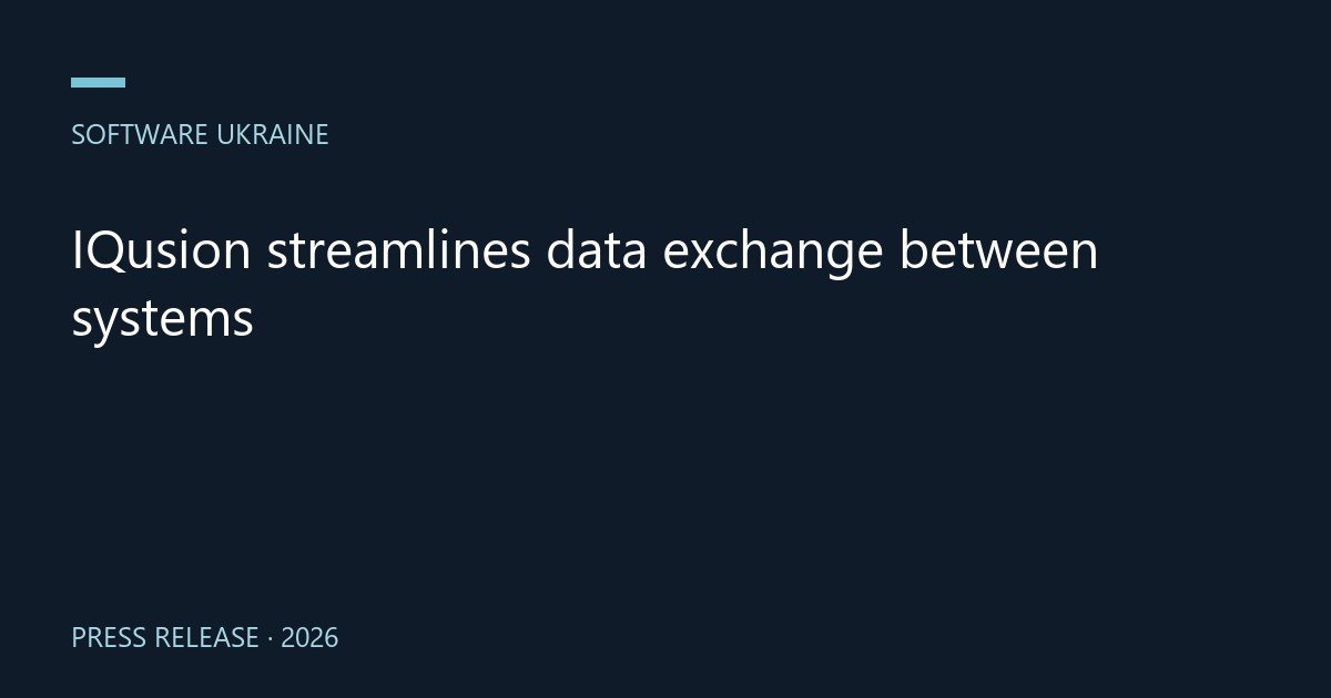 IQusion streamlines data exchange between systems
